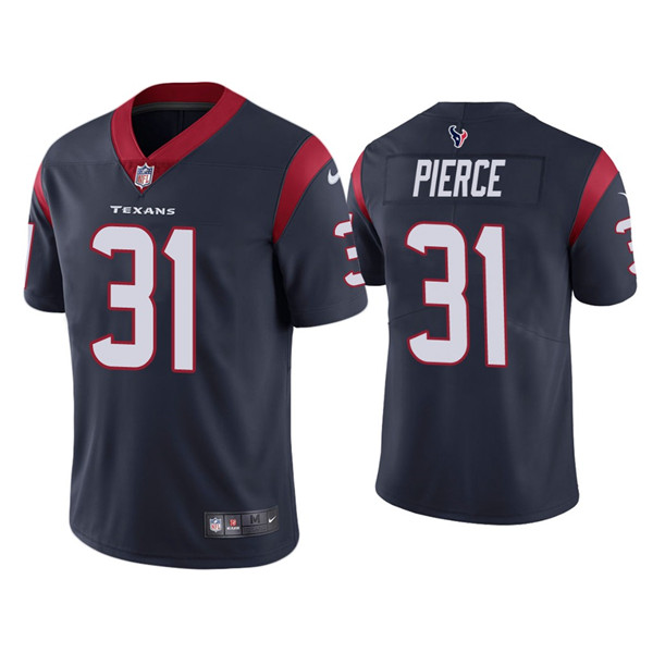 Men's Houston Texans #31 Dameon Pierce Navy Vapor Untouchable Limited Stitched Jersey - Click Image to Close